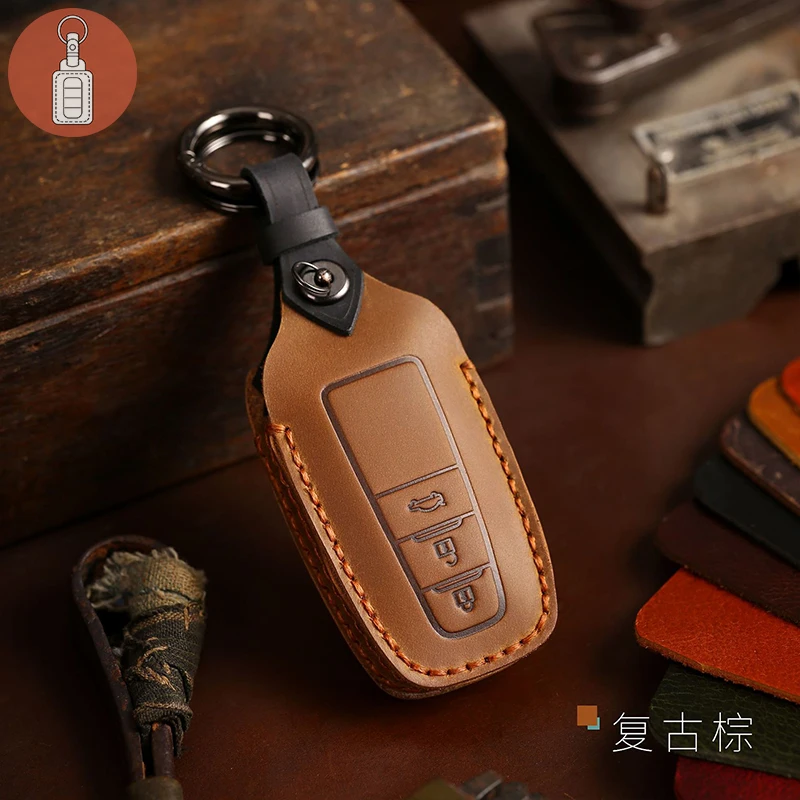

Чехол для автомобильного ключа, кожаный чехол для ключей для Toyota Camry Levin Rav4 Avalon Prado Prius Corolla Auris