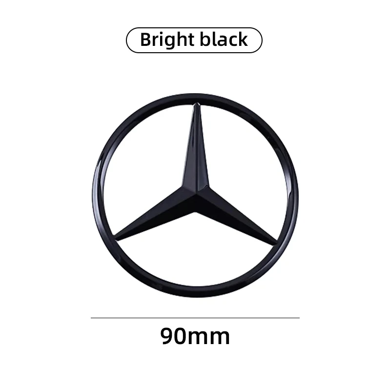 

9 см ABS задняя наклейка на багажник, эмблема, наклейка для Mercedes Benz S320 W164 W203 W204 W168 C180 E320 A200 CLA CLK CLS ML