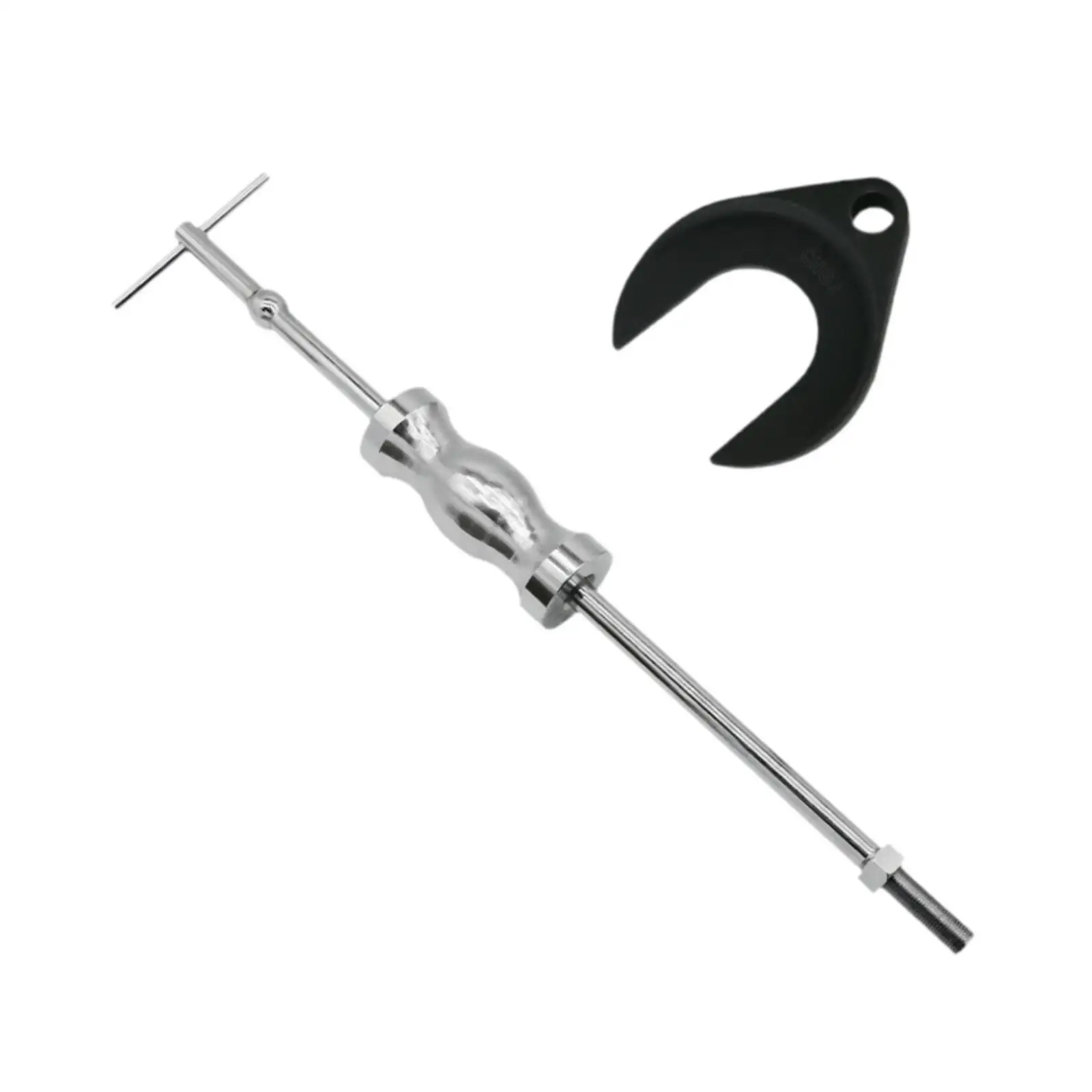 Front Wheel Drive Axle Puller Set 5/8"-18 Sliding Hammer with 48mm Adapter Professional CV Joint Fork T Handle Disassembly Tool