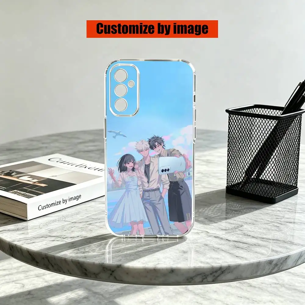 Фото Чехол для телефона Link C-Click Shi Guang Dai Li Ren Anime для Samsung A10,12,20,21S,30,31,40,50,51,52,70,71, прозрачный чехол №5
