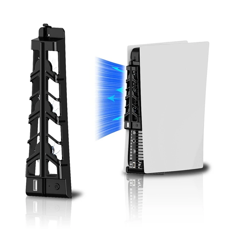 Охлаждающий вентилятор для хоста PS5 с 3 высокоскоростными вентиляторами