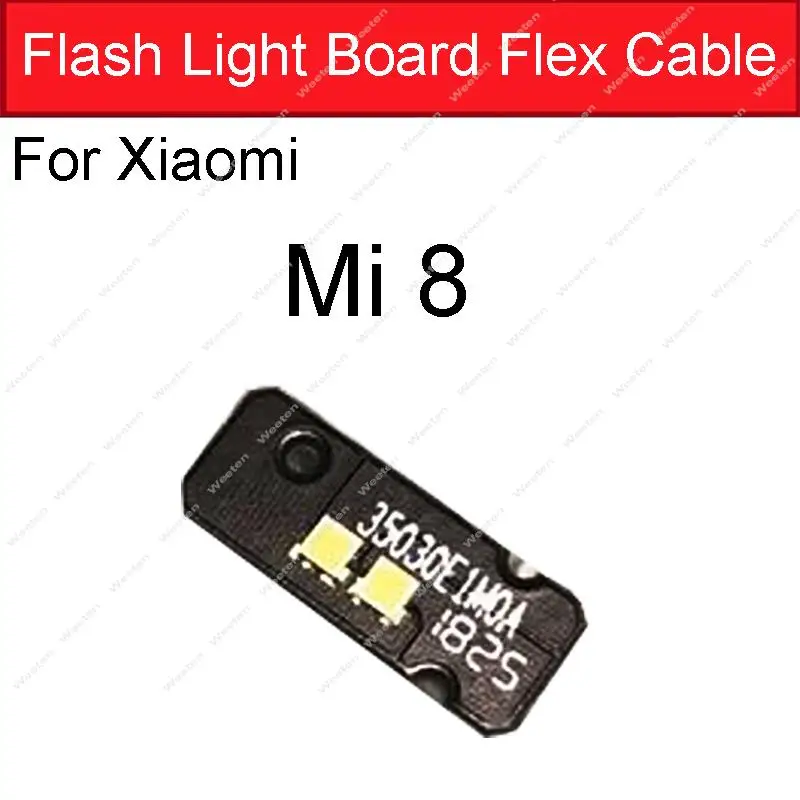 Фото Для Xiaomi Mi A2 6X 8 SE CC9 Note 10 Pro Mix 2 2s 3 Датчик фонарика Гибкий кабель Камера Вспышка Фонарик Лампа Ремонт платы №3