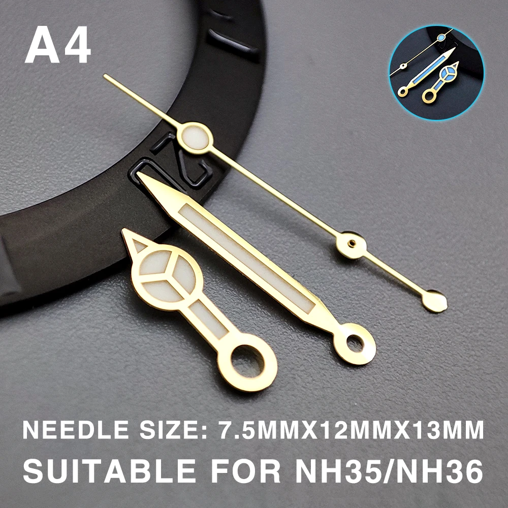Modified Accessories NH35 Hands Luminous /Seahorse/ Watch Hands Fit The NH35 NH36 Movement