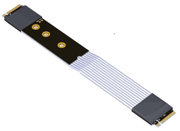 Полноскоростной Удлинительный кабель ADT M.2 NVMe x4 PCIe Gen4 с прямым переключением