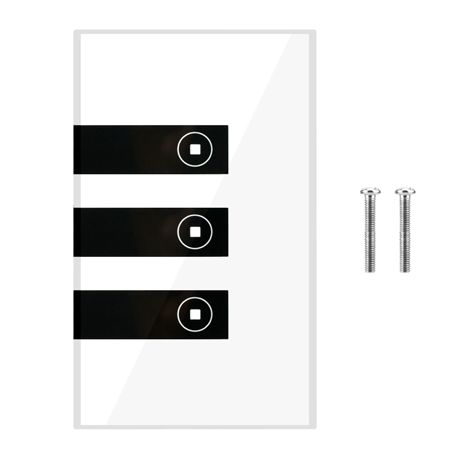 

US WIFI Wireless Smart Switch Panel Touch LED Wall Light Switch Remote APP Control (3 Gang) Light Light Light