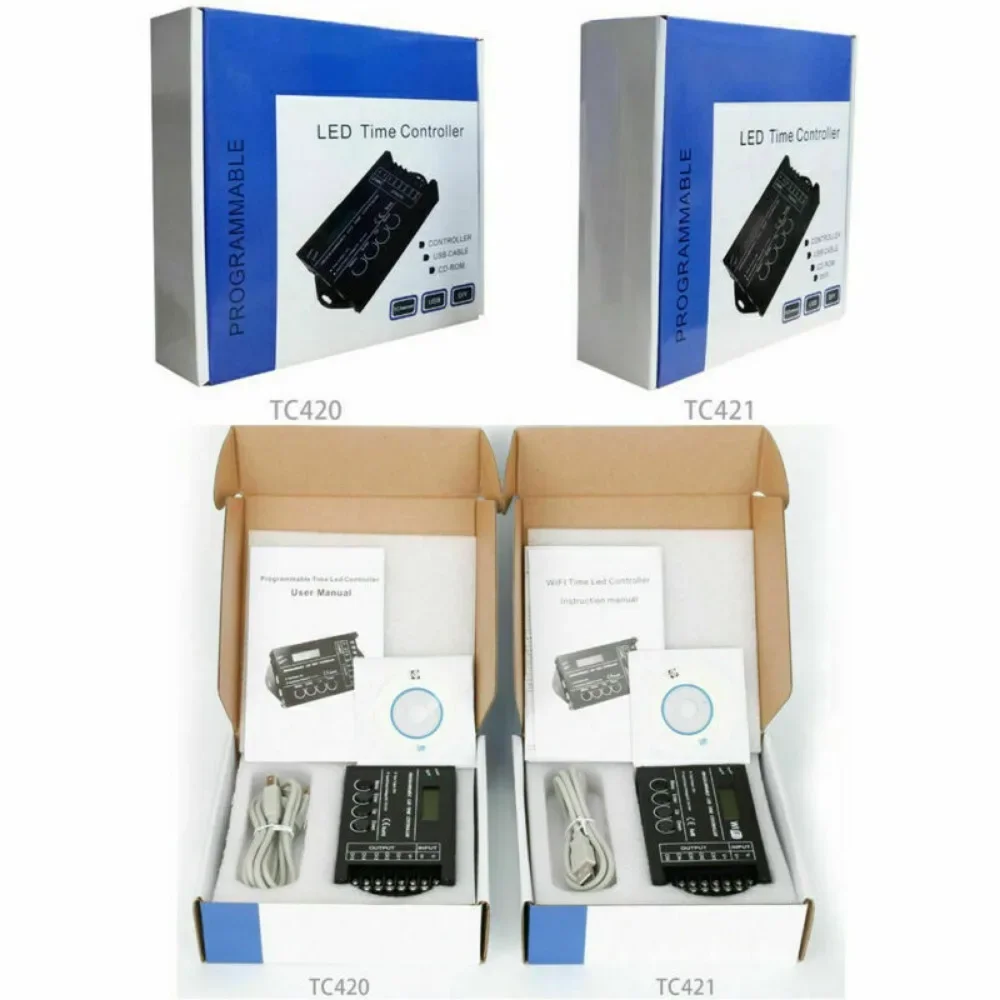 Контроллер с регулировкой яркости TC420 TC421 Wi-Fi 20A 12 В/24 В