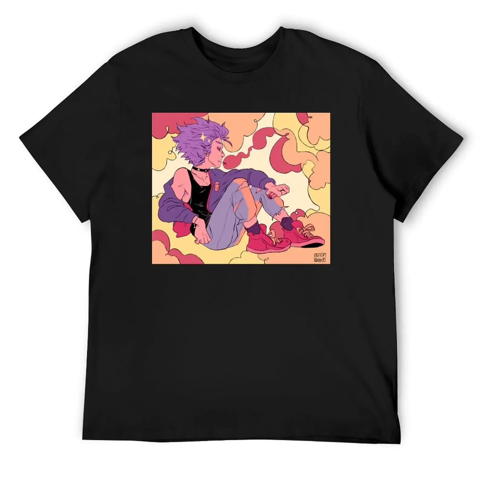 Футболка Smoke-Shinsou Hitoshi мужские футболки большого размера винтажные с рисунком