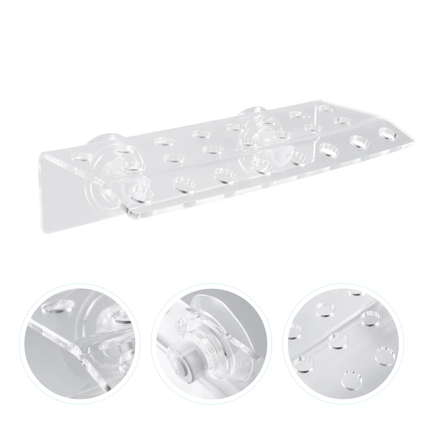 

Frag Rack Coral Holder Tank Aquarium Acrylic Reef Suction Cup Corner Clear Bracket Support Shelf Frame Water Pump Fragment Plug