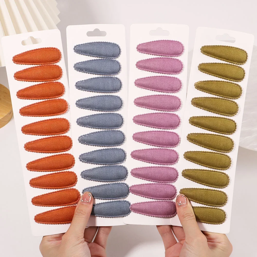 10 шт./набор Женские однотонные заколки для волос