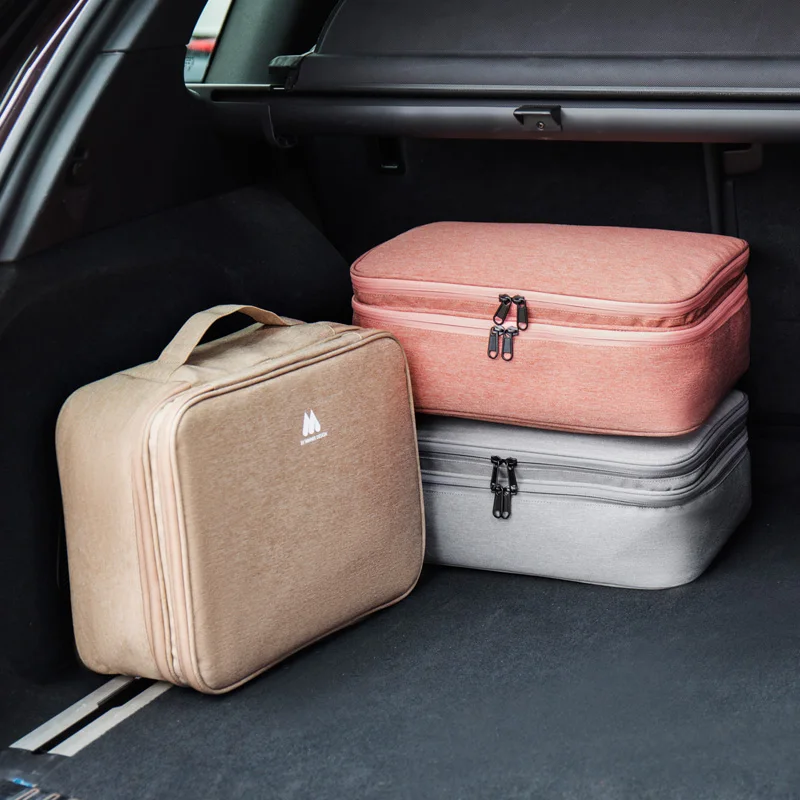 MultiLayer Briefcase Multifunction Document Storage Bag Organizer Case Home Travel Passport Box With Lock Cosmetic Bag 1PC