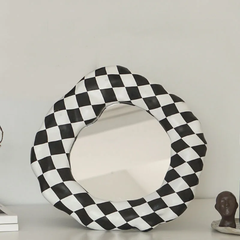 

Desk Mirror Mirrors Elegant Elegant Tables Aesthetic Standing Mirror Light Elegant Bag Espelho Household Products XF147YH