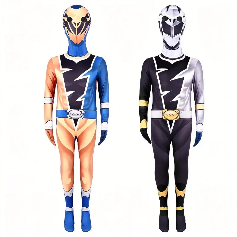 Фото Костюмы для косплея Kishiryu Sentai Ryusoulger, детский комбинезон на все тело, комплект с шлемом, наряд для вечеринки на Хэллоуин, наряд супергероя, наряд для косплея №3