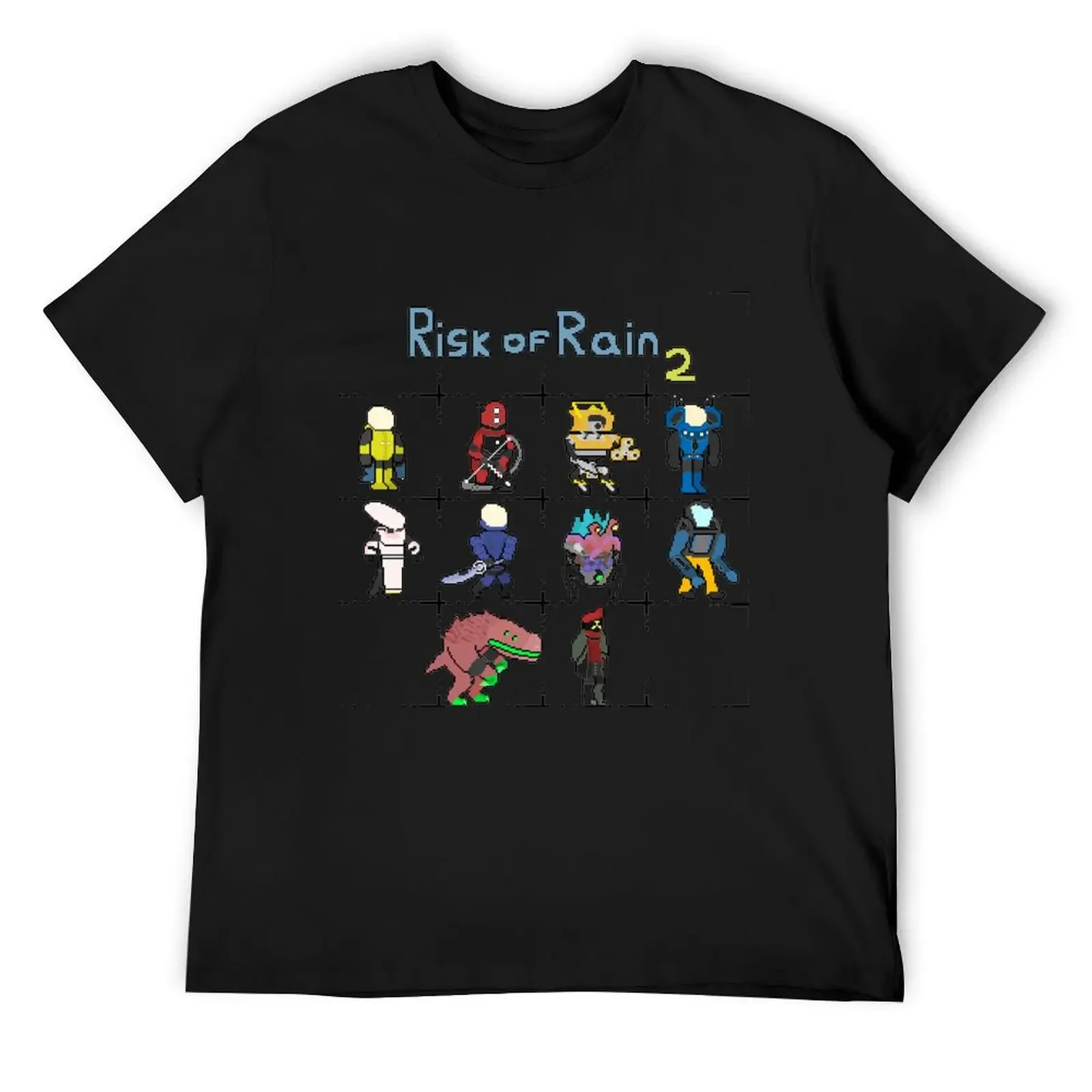 Risk Of Rain 2 Ror Game Футболка больших размеров Блузка аниме футболка черные футболки