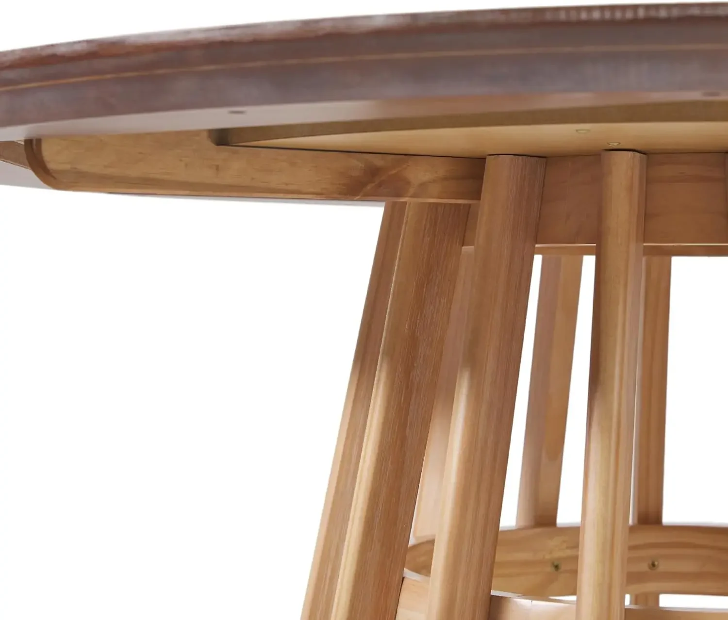 Фото Для Walker Edison skandi navis chen Latten Holz Sockel Basis Esstisch, 48 Zoll, сертифицированный белый цвет №4