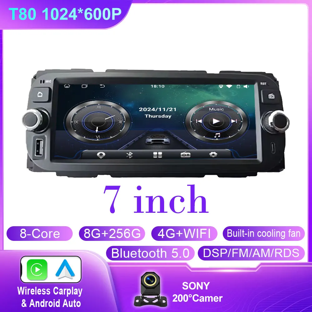 

Android-мультимедийный видеоплеер для JEEP Grand Cherokee, Liberty, Wrangler, Chrysler 2002-2006, GPS-навигация, RDS, 2 DIN