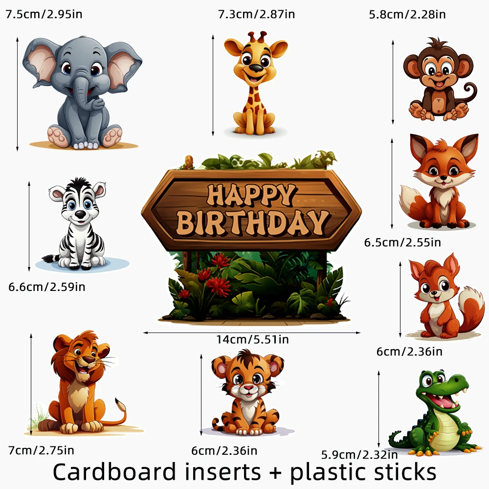 Топпер для торта Лесное Сафари