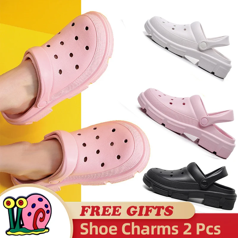 

Summer House Shoes Beach Men Women 2022 Platform Slides Unisex Fashion Luxury Designer solid Sandals Clogs couple plus size