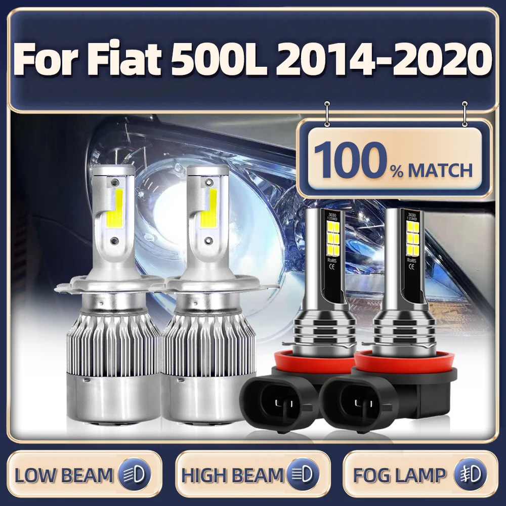 

9012 лм фонари головного света 6000 Автомобильные фары H11 Автомобильные противотуманные фары 12 в 2014 K для Fiat 500L 2016 2015 2017 2018 2019 2020
