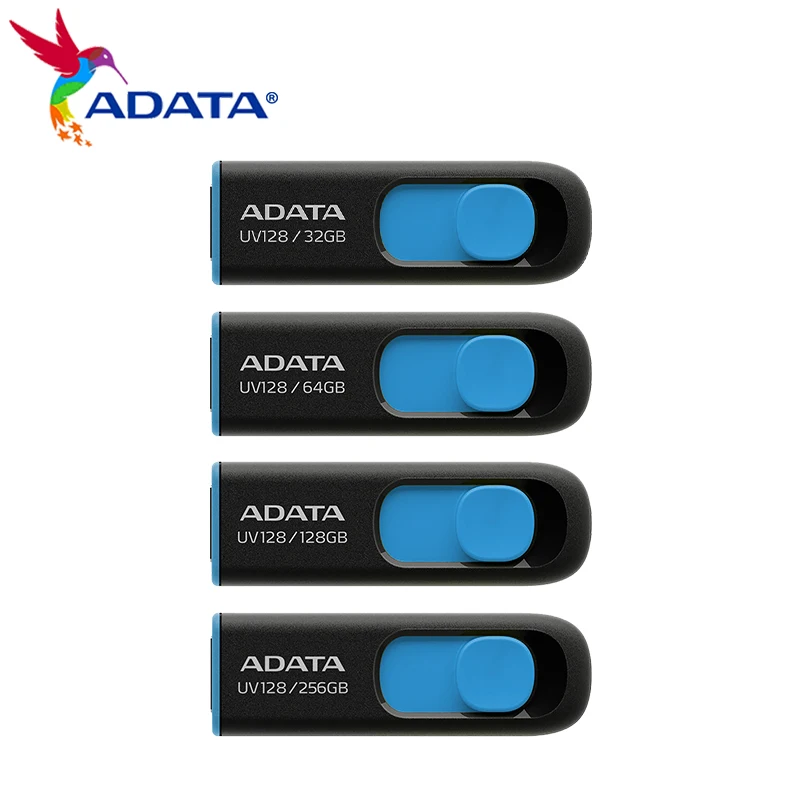 ADATA U Disk UV128 серия USB3.2 скользящая телескопическая интерфейсная система без крышки