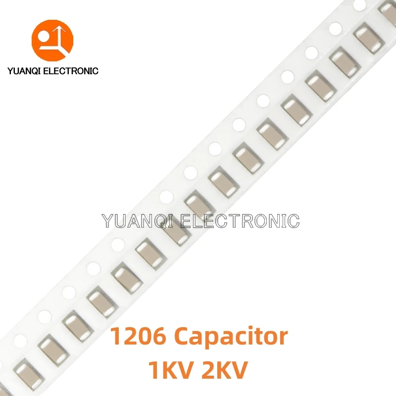 

100pcs 1206 High Voltage SMD Chip Ceramic Capacitor 47pF 100pF 470pF 1nF 2.2nF 3.3nF 4.7nF 10nF 1KV 2KV X7R NPO 1000V 2000V