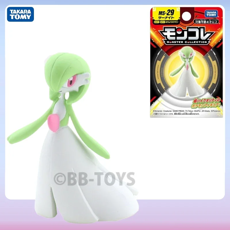 В наличии BB Takara Tomy Monsters Pokemon Moncolle MS-29 Gardevoir Mini Resin Аниме Фигурка Детский