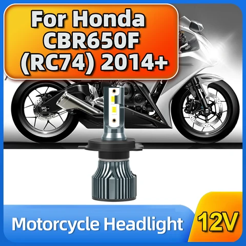 Сверхъяркая мотоциклетная Светодиодная лампа для фар 55 Вт 6500K Hi/Lo Moto 12 В для Honda CBR650F (RC74) 2014 2015 2016 2017 2018 2019-2023