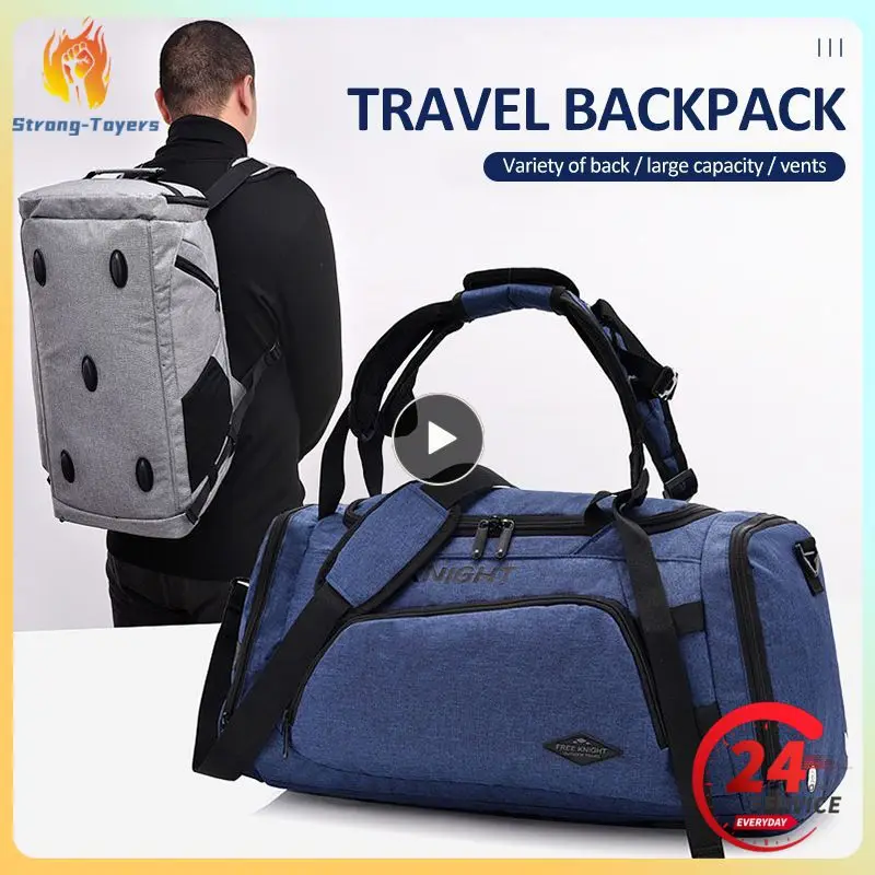 

Waterproof Free Knight 35L Men's Camping Travel Backpack 3 In 1 Zipper Compartment Handbag Gym Sport Bag Business Duffle Laptop