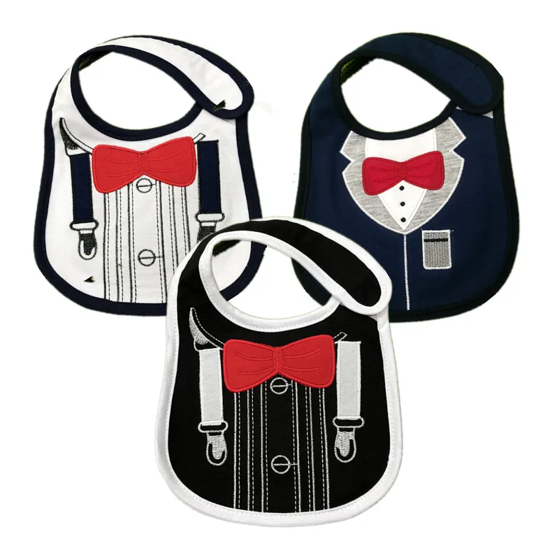 

Suit Style Baby Apron Burp Cloth Cotton Waterproof Baby Saliva Towel for Boys Girls Bibs Infant Bandana Bibs