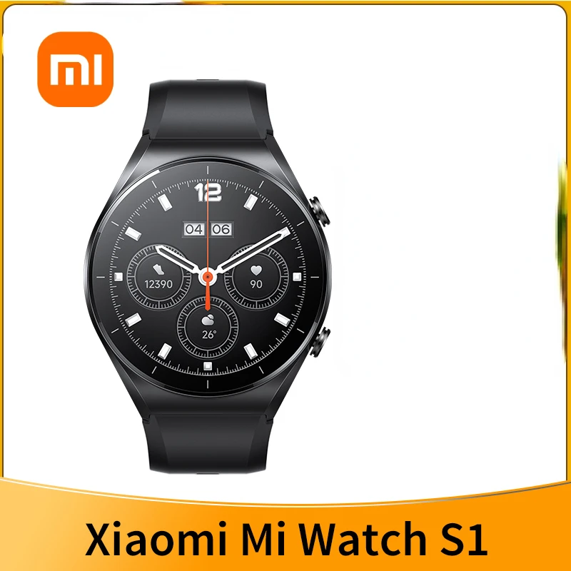 

Xiaomi Watch S1 Global Version Smart Watch 1.43" AMOLED Bluetooth Phone Call Blood Oxygen Wireless Charging 5ATM Waterproof New