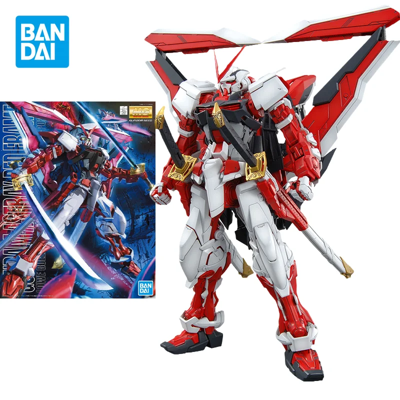 

Набор оригинальных моделей Bandai Gundam, аниме MG 1/100, астрая красная оправа, Gundam Astray, экшн-фигурки, коллекционные игрушки, подарки для детей