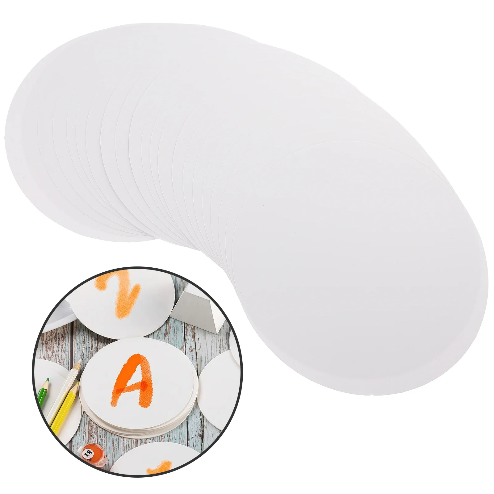 

40pcs Cover Paper Sheets Crafts Smooth Finish Painting Stuff for Painter Kid Artist Classroom