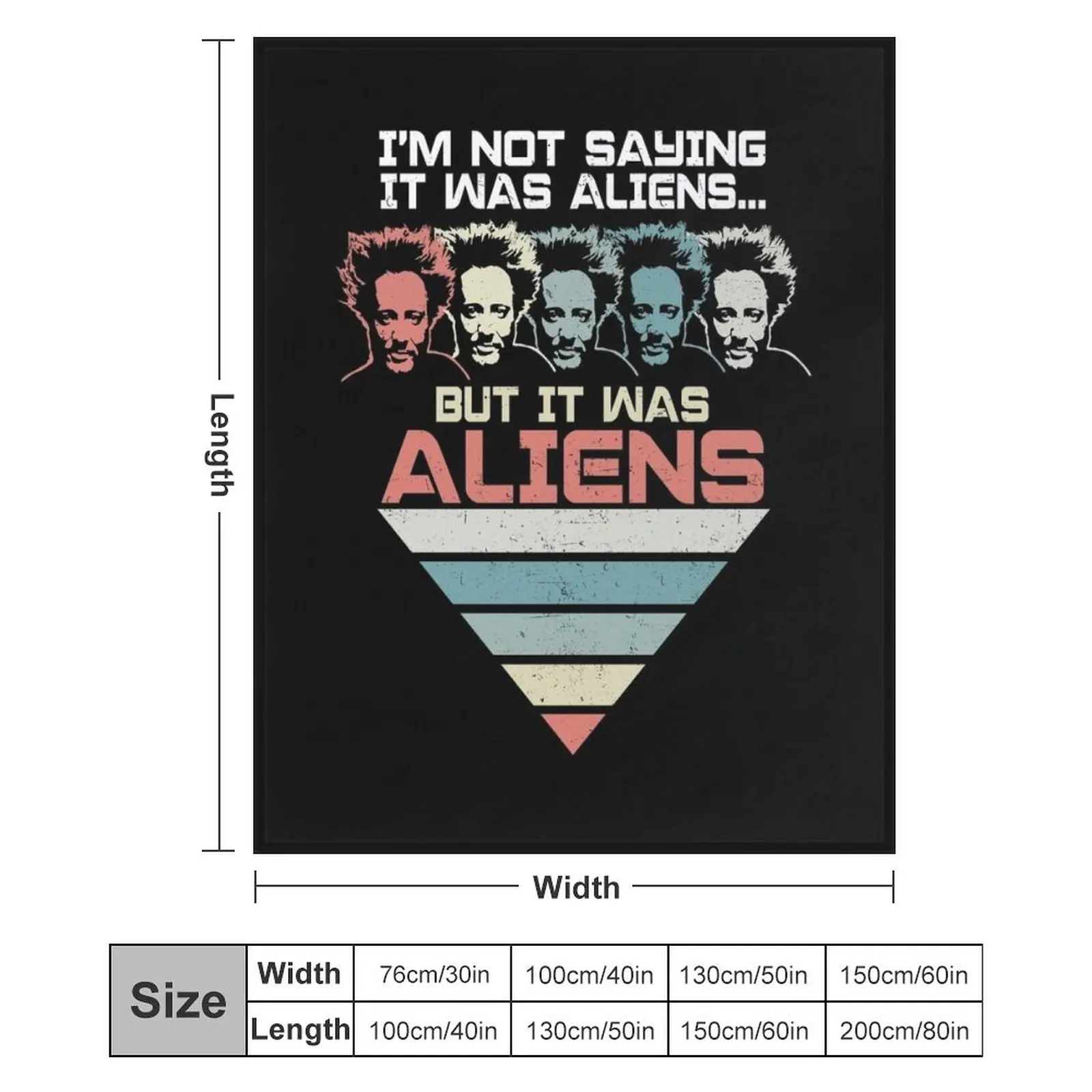 Плед «But It Was Aliens» от Джорджио Цоукалоса, уютное теплое одеяло с изображением древних инопланетян для декора спальни (art.: 3920dc2234ee5) - 3920dc2234ee5