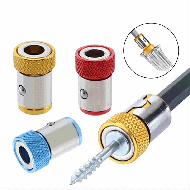 

Magnetic Universal 1/4" Metal Magnet Anti-Corrosion Bit Ring 6.35mm Bit Ring Powerful Ring Screwdriver Magnetic Drill For