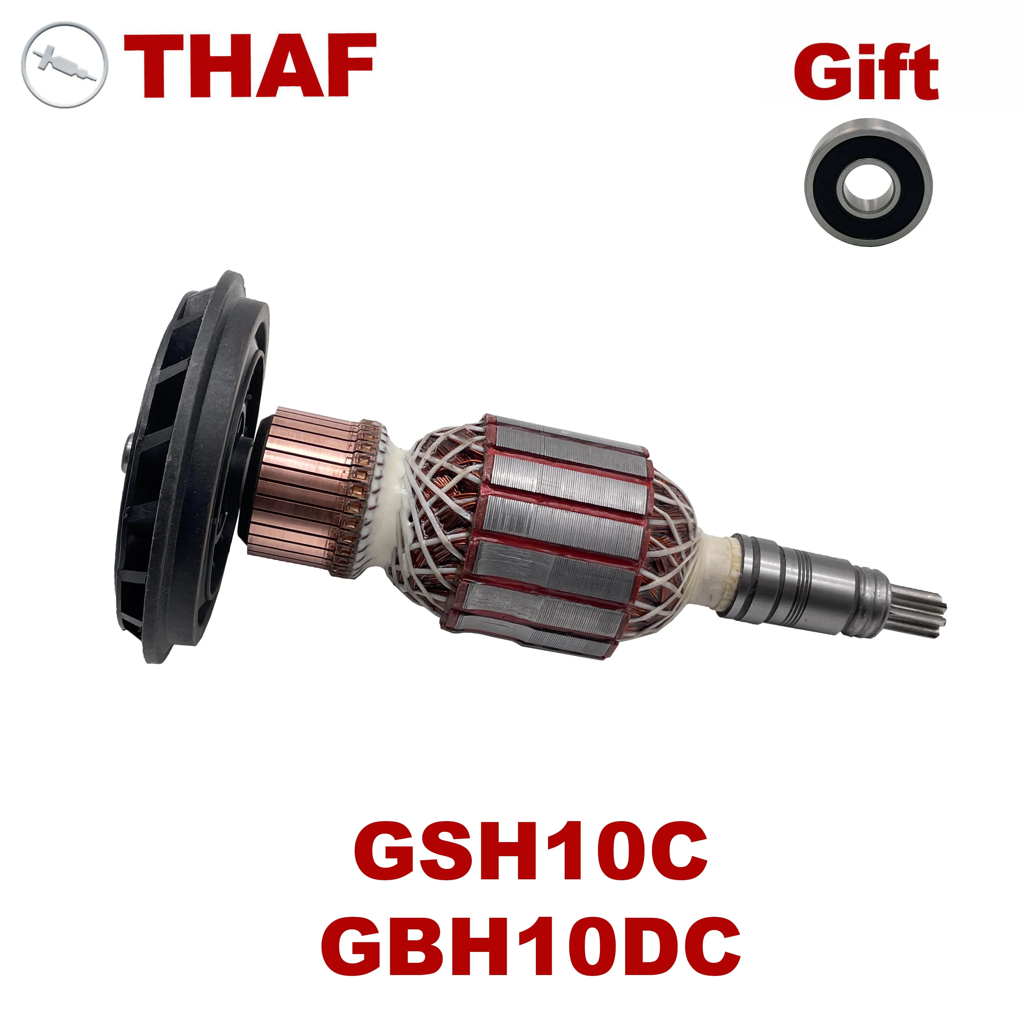 AC220V-240V Якорь ротор замена для BOSCH ОТБОЙНЫЙ МОЛОТОК GSH10C GSH 10C GBH10DC GBH 10DC