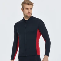 2mm neoprene wetsuit jacket men scuba diving suit equipment underwater fishing spearfishing kitesurf warm clothing swimwear tops