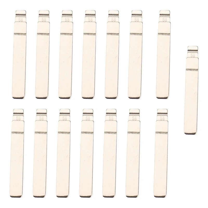 15 шт. металлический необработанный откидной автомобильный ключ 58 лезвие ключа