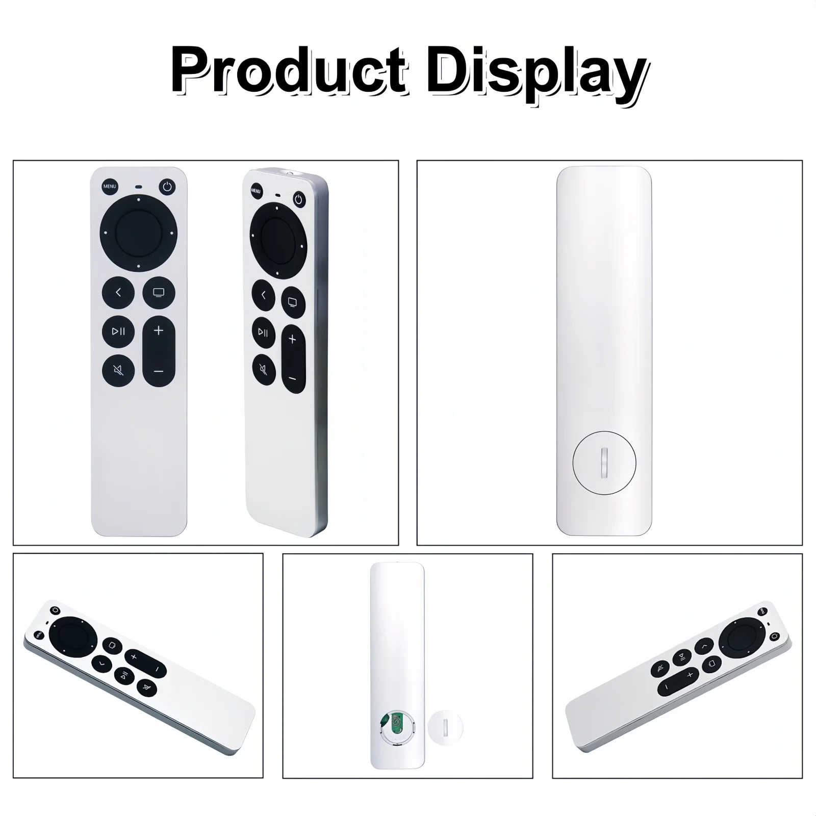 Фото Замена пульта дистанционного управления Apple TV, для Apple 4K/ Gen 1 2 3 4/ HD, A2169 A1842 A1625 A1427 A1469 A1378 A1218 (без Siri и голосового управления) №2