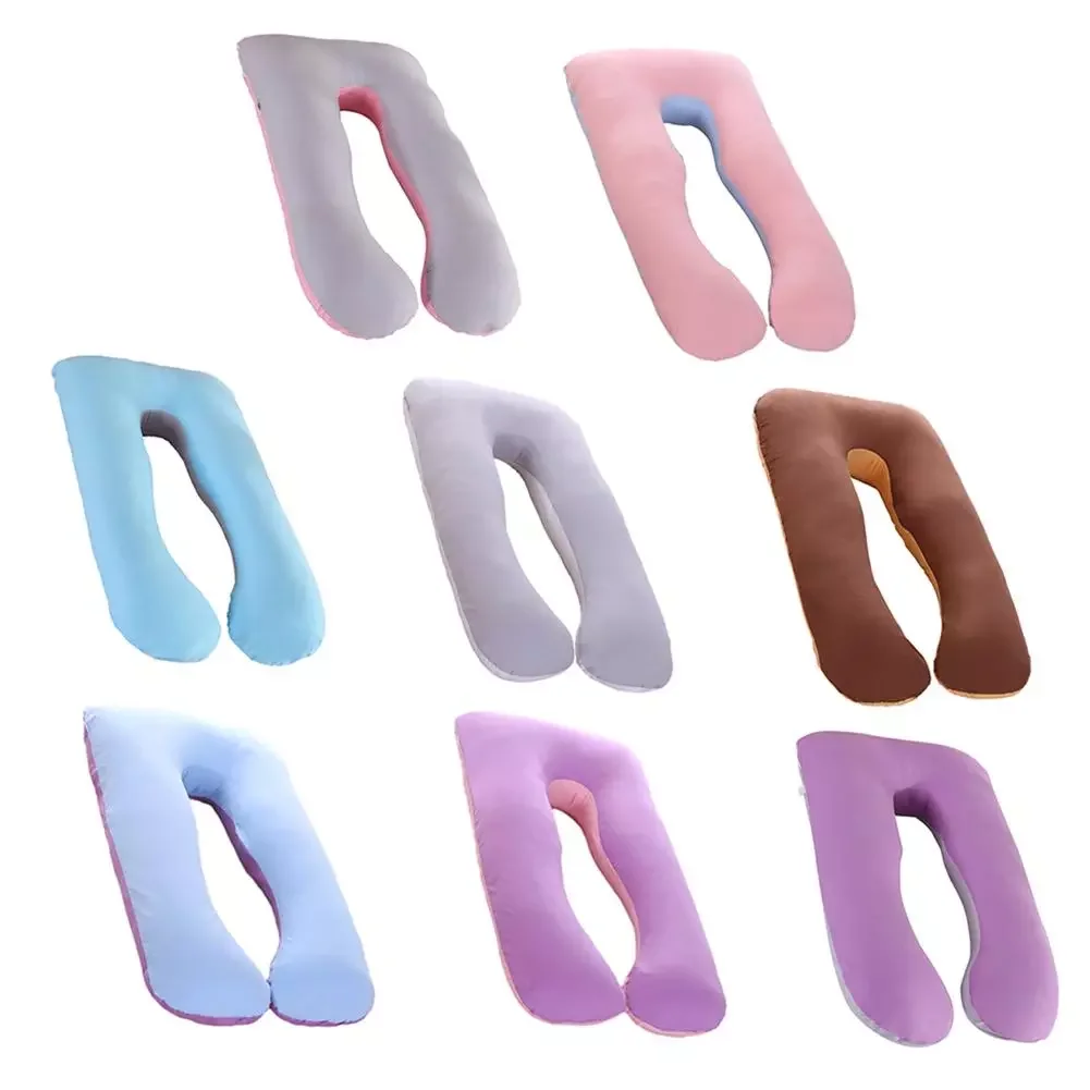 

2022Pure Cotton Fabric Multifunctional Pregnancy Pillow Case Cotton Comfort Soft Cover U shape Maternity Pillow Case Only Pillow