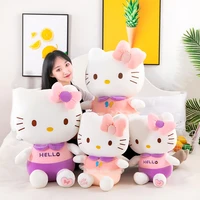 40cm kawaii sanrio hello kitty plush toys anime kt cat room decor cute stuffed doll toys for girls children birthday gift