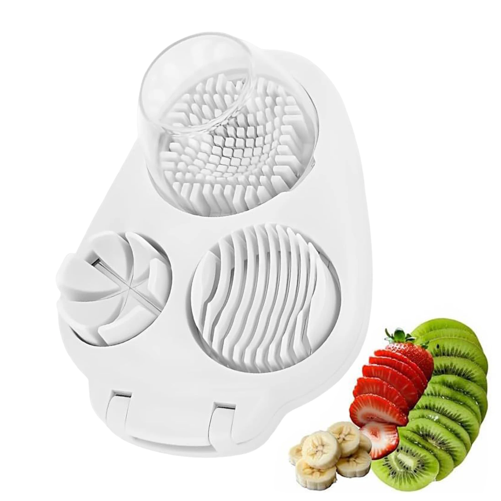 

Яйцерезка, 3-сторонняя нарезка для вареных яиц, проволока из нержавеющей стали, многофункциональный кухонный комбайн, кухонный измельчитель, инструмент с контейнером