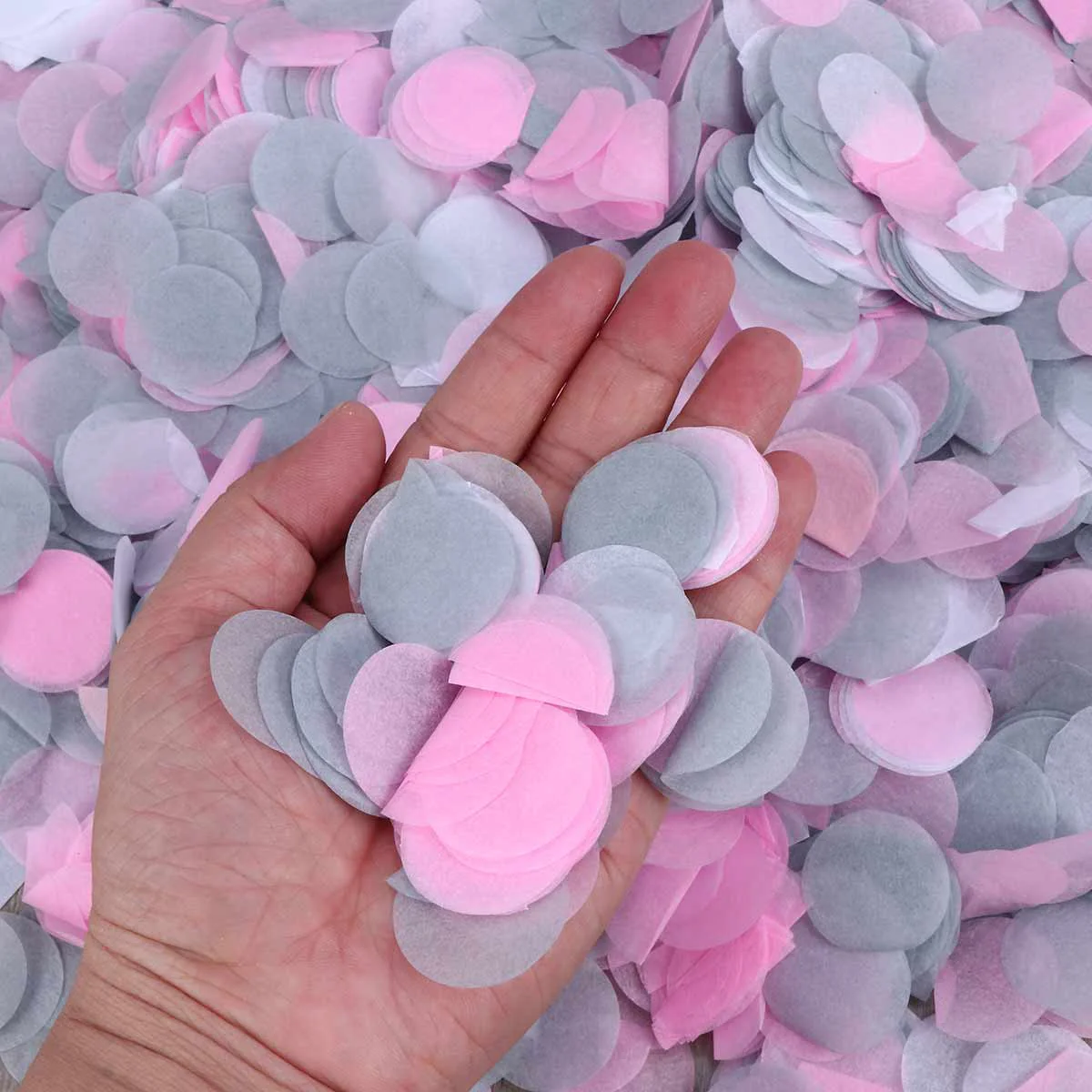 Около 5000 шт. 25 см округлость конфетти для свадебной вечеринки вырезки из бумаги