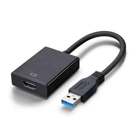 Суперскоростной адаптер с USB 3,0 на HDMI-совместимый кабель преобразователя аудио и видео высокой четкости для HDTV HD 1080P