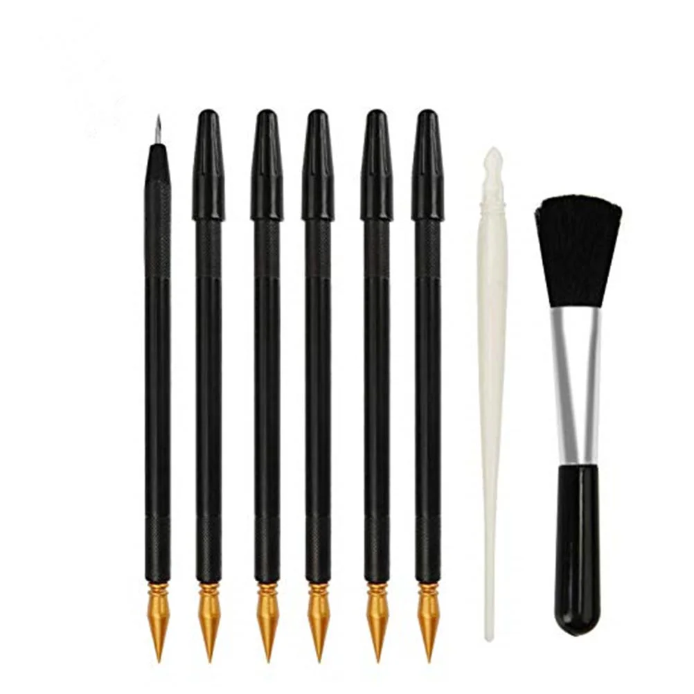 8 шт. стилус для рисования царапин ремонт бумаги маленькие ручки-лопатки чертеж