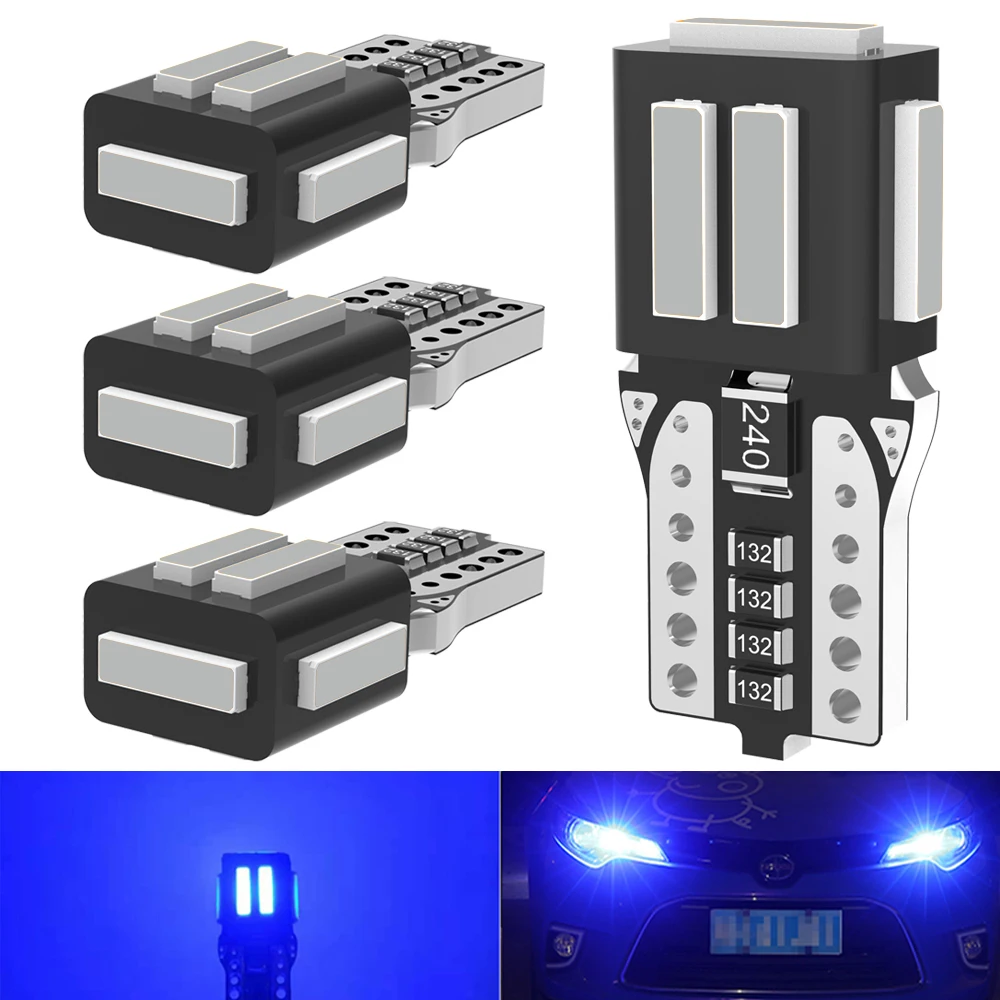 

Светодиодная лампа T10 W5W 194 для автомобиля, светодиодная сигнальная лампа Canbus, без ошибок, 7020 чипов, 6500K, 12 В, белая автомобильная лампа с боков...