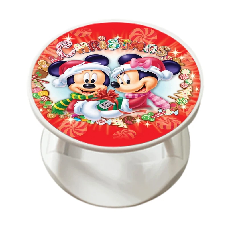 disney mickey folding white mobile stand for all phone holder plate grip tok cellphone bracket fashion accessories tablet mount free global shipping