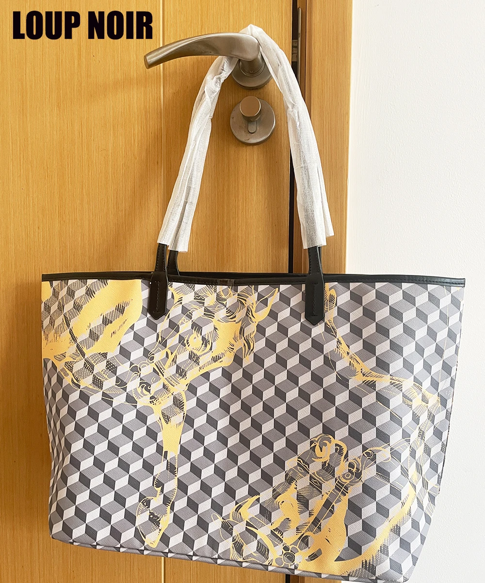 Оригинальный люксовый бренд LOUP NOlR новая женская сумка-тоут женские сумки большой