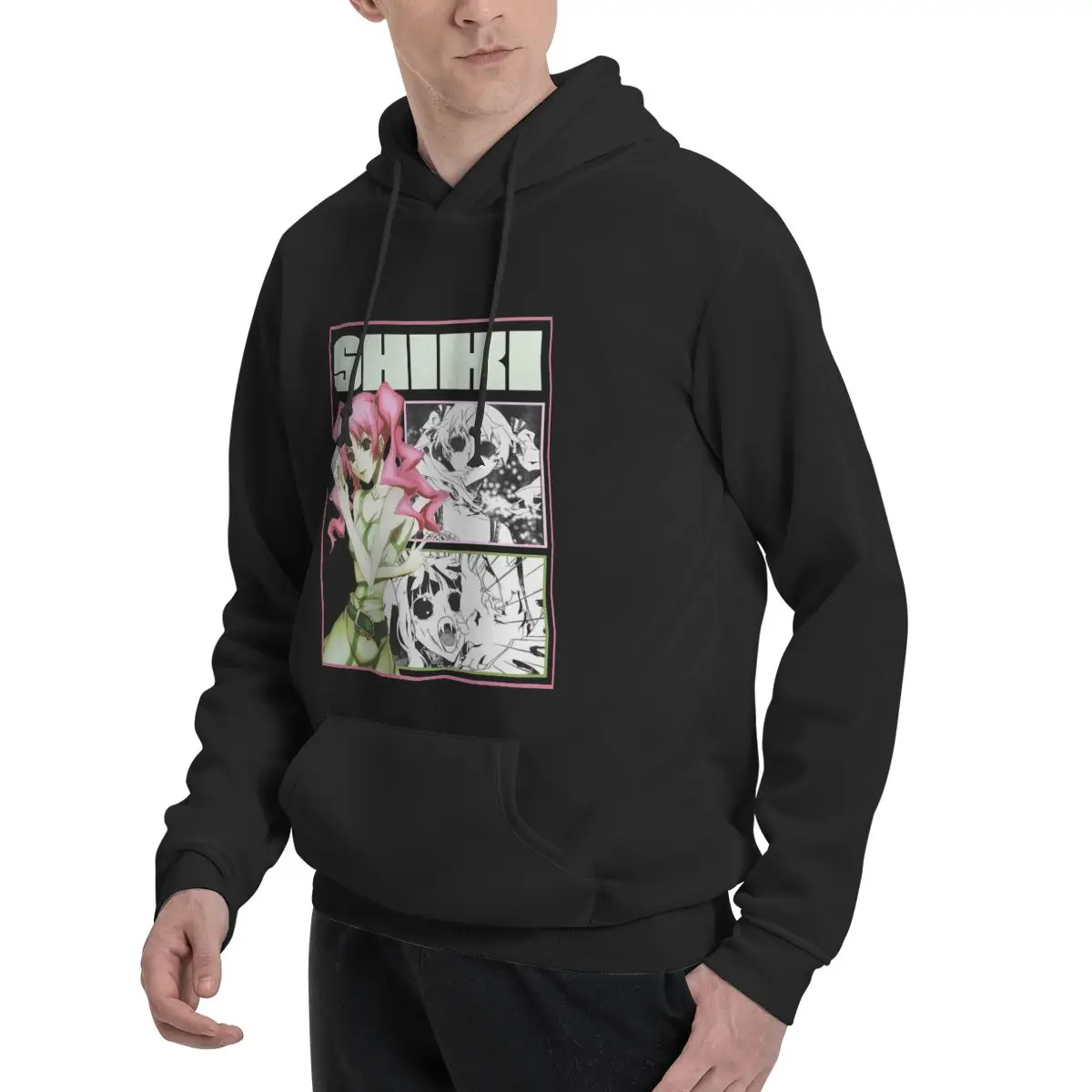SHIKI Толстовки с капюшоном в стиле аниме Oversized Hoodie Anime Things Мужская верхняя рубашка