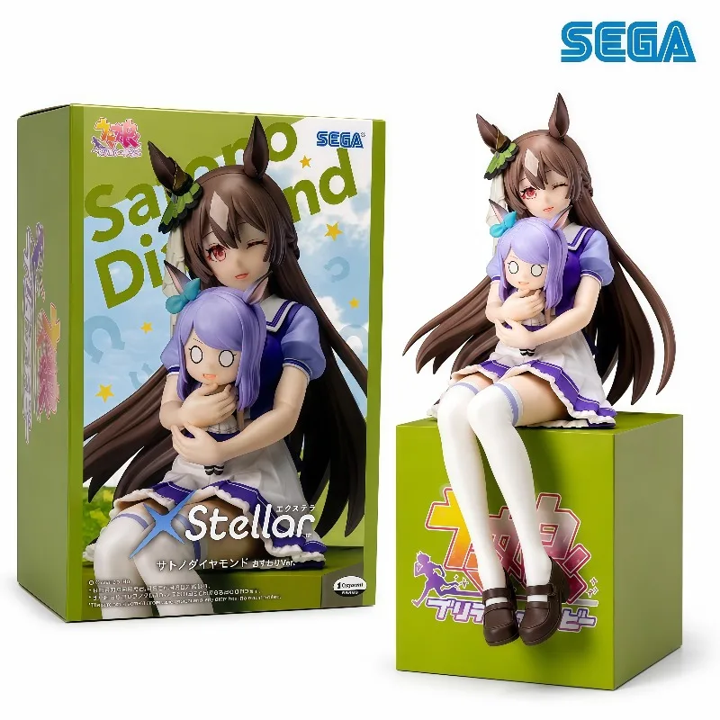 Фото 100% Оригинальная фигурка SEGA X Stellar Uma Musume Satono Diamond Sitting Ver. Коллекционные фигурки аниме для декора дома и офиса, подарок, в наличии №1