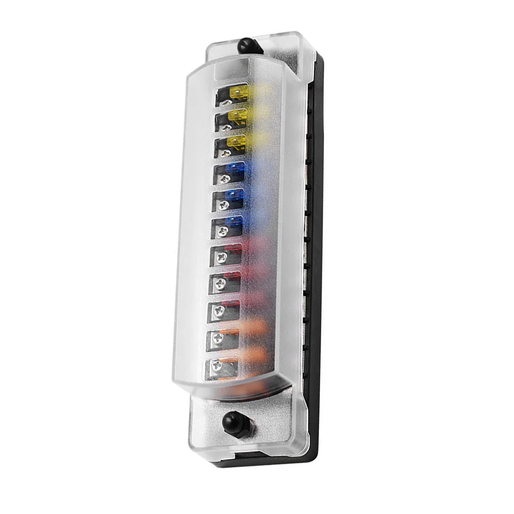 

1pc 12 Way Fuse Box Practical Useful Portable Fuse Holder Fuse Box Fuse Block