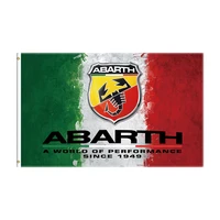90x150cm abarths flag polyester printed racing car for decoration